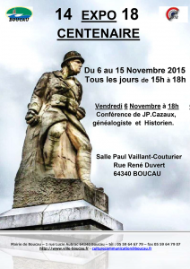 L'affiche de l'exposition 14/18